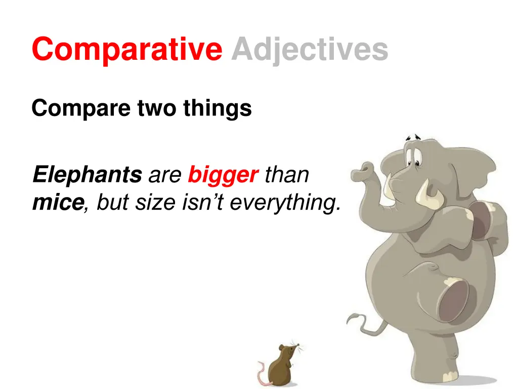 comparative adjectives