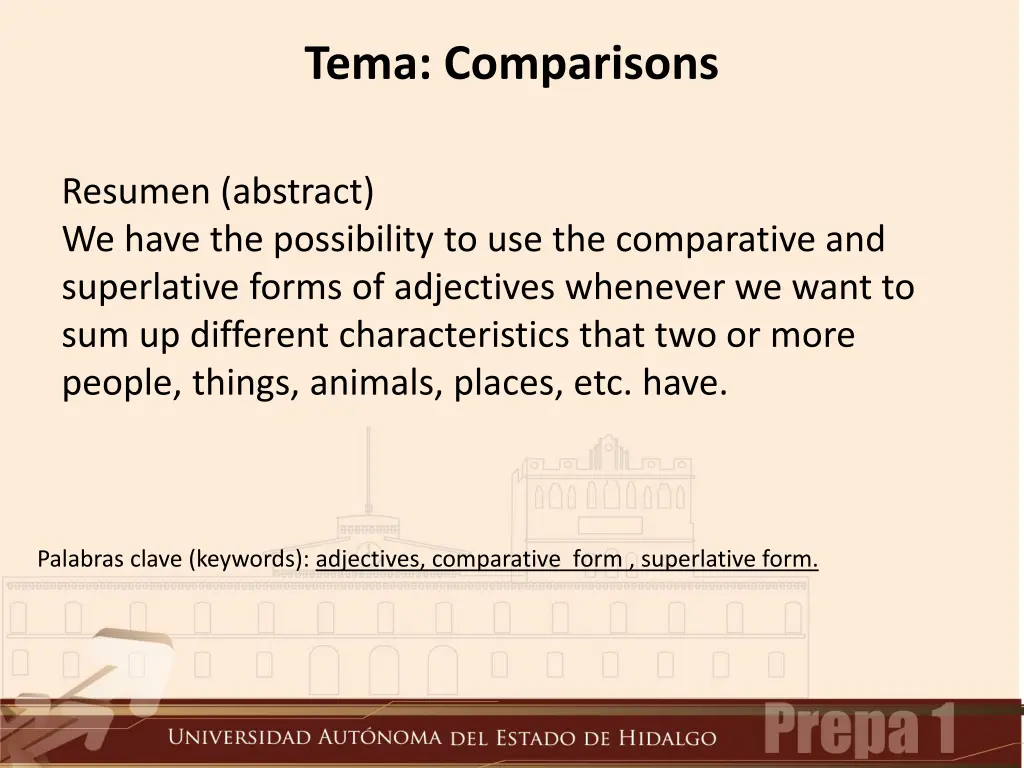 tema comparisons