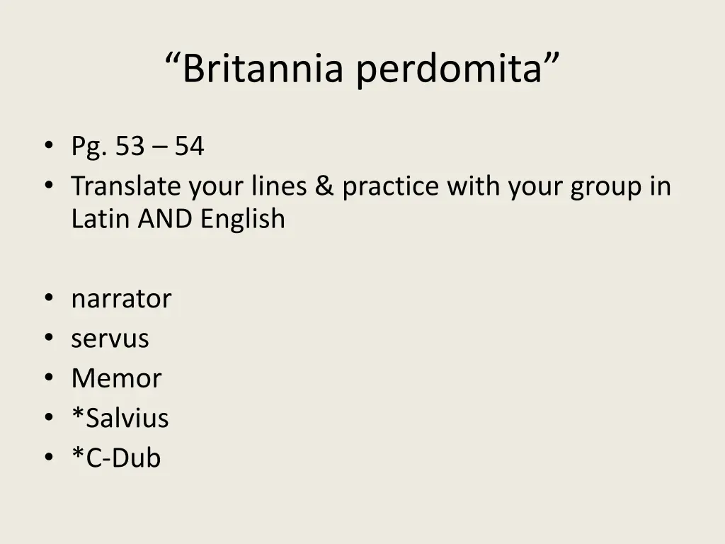 britannia perdomita