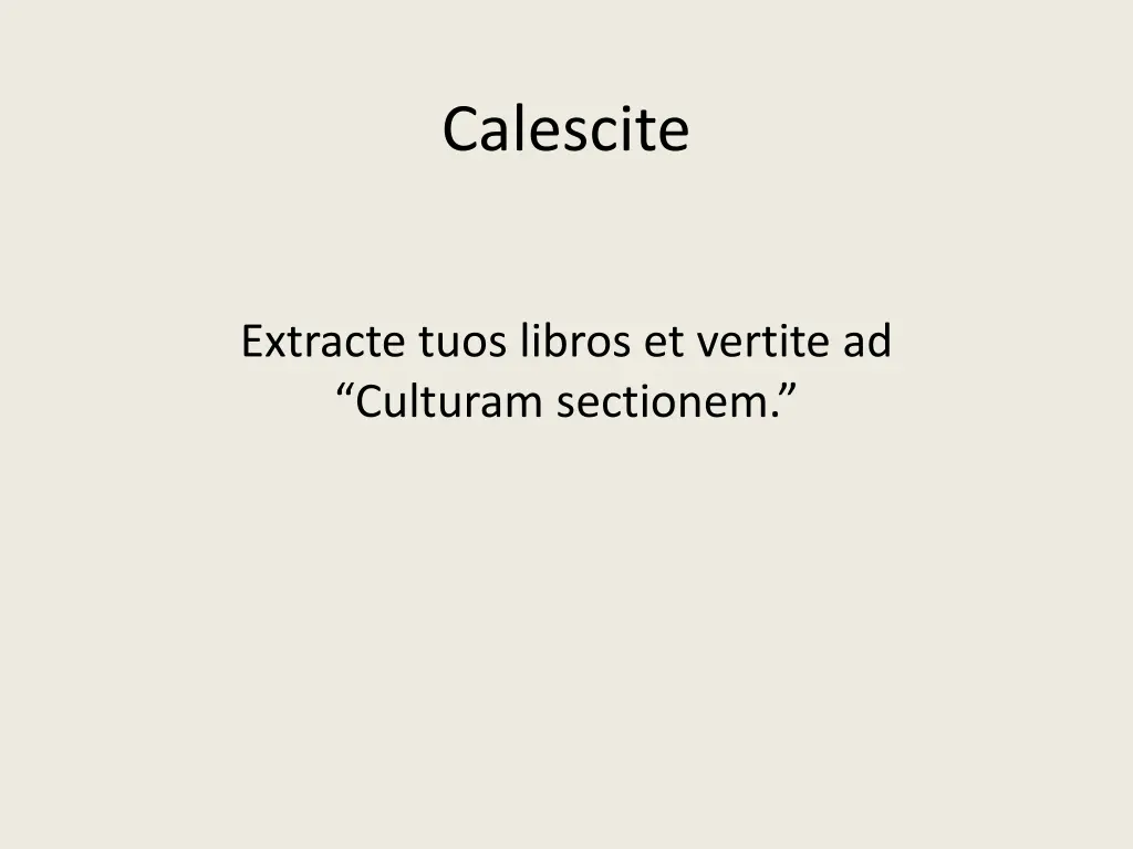 calescite 5