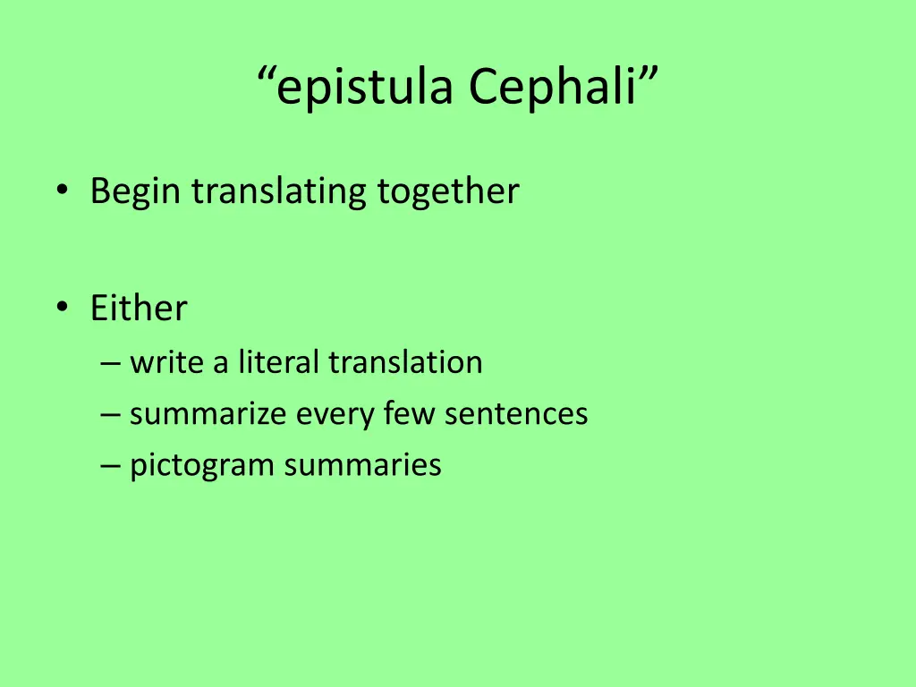 epistula cephali