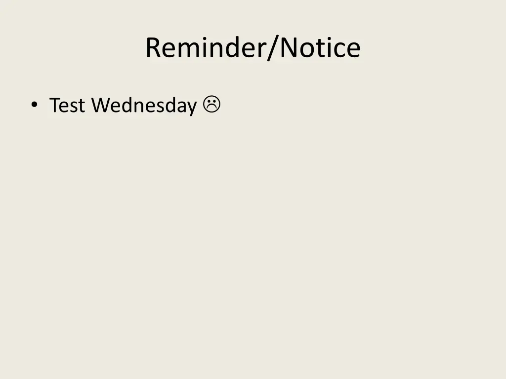 reminder notice