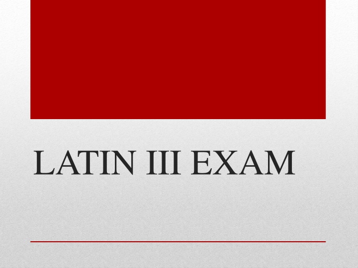 latin iii exam