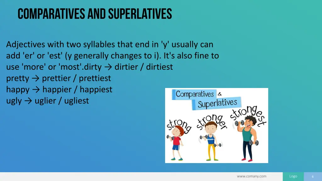 adjectives with two syllables that