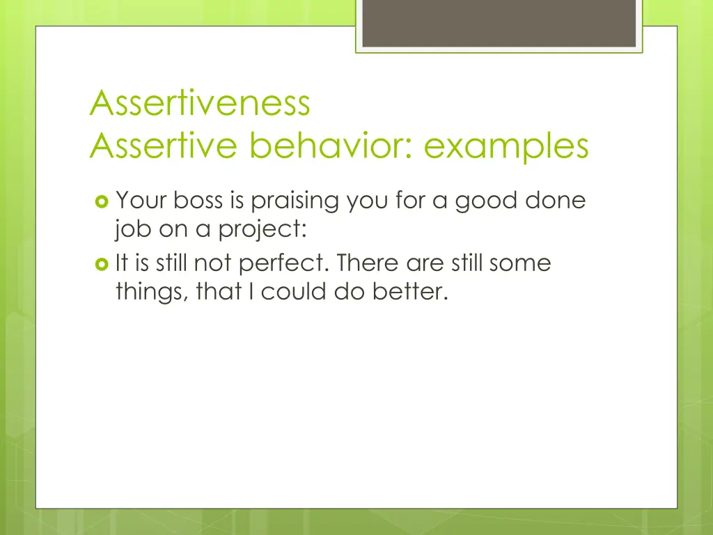 assertiveness assertive behavior examples 7