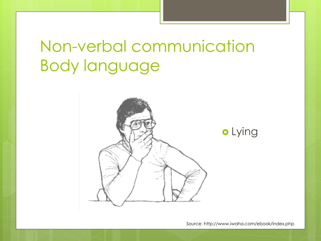 non verbal communication body language