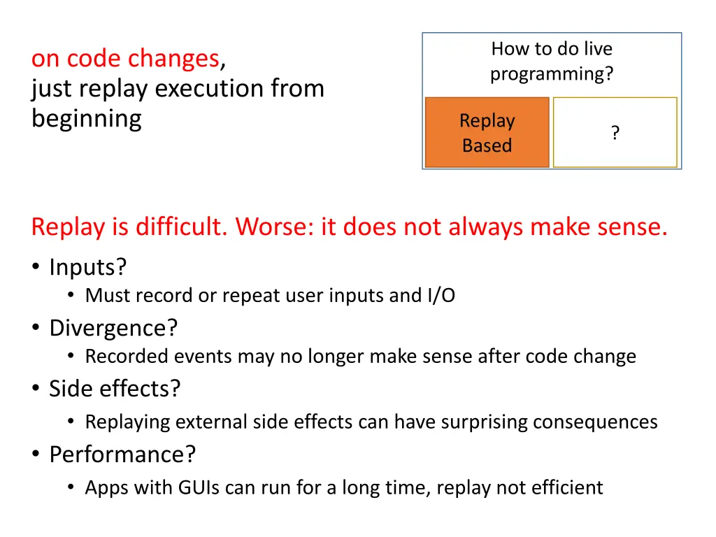 how to do live programming 2