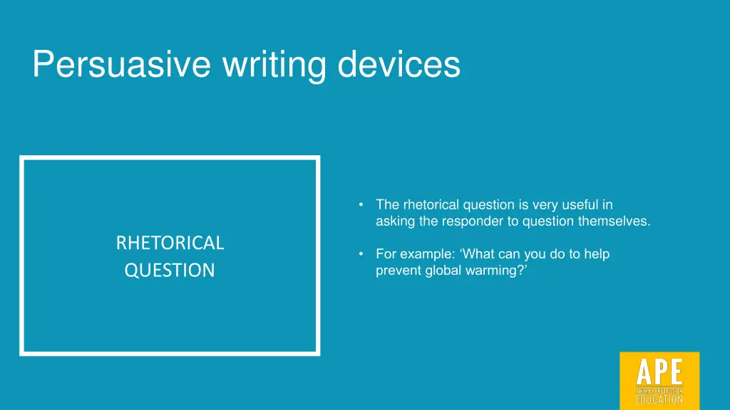 persuasive writing devices 2