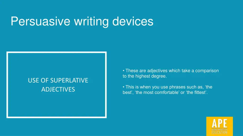 persuasive writing devices 4