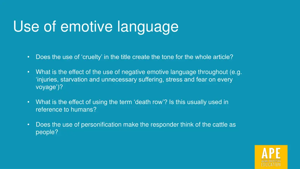 use of emotive language 1