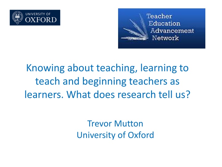 knowing about teaching learning to teach