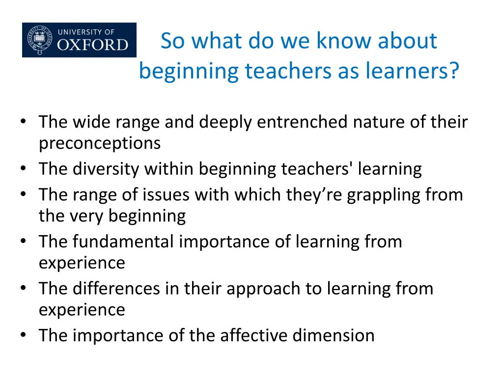 so what do we know about beginning teachers 2