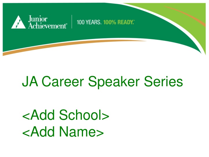 ja career speaker series