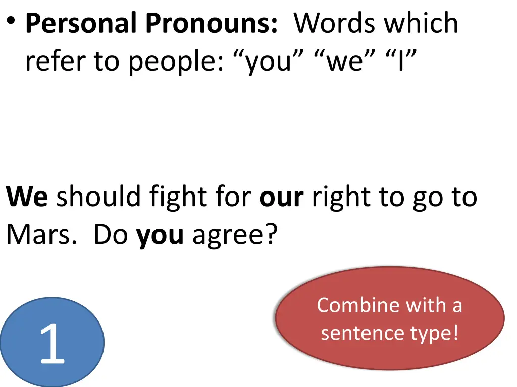 personal pronouns words which refer to people