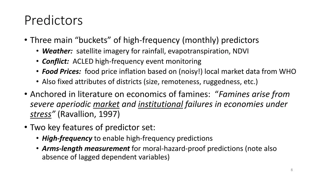 predictors