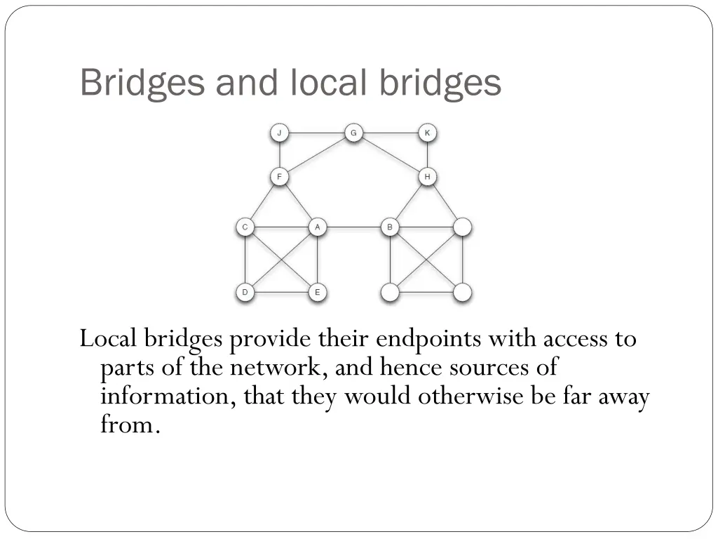 bridges and local bridges 3