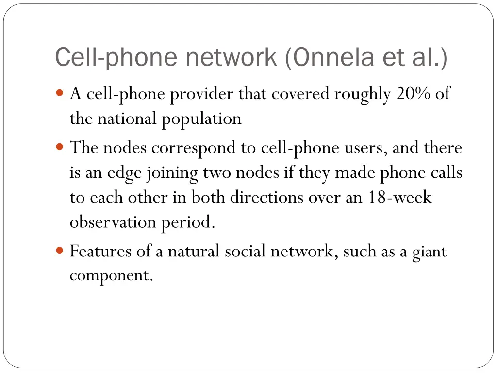 cell phone network onnela et al