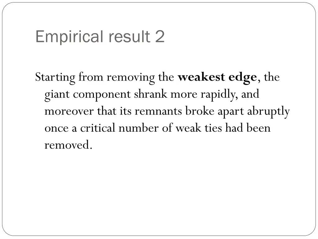 empirical result 2 1