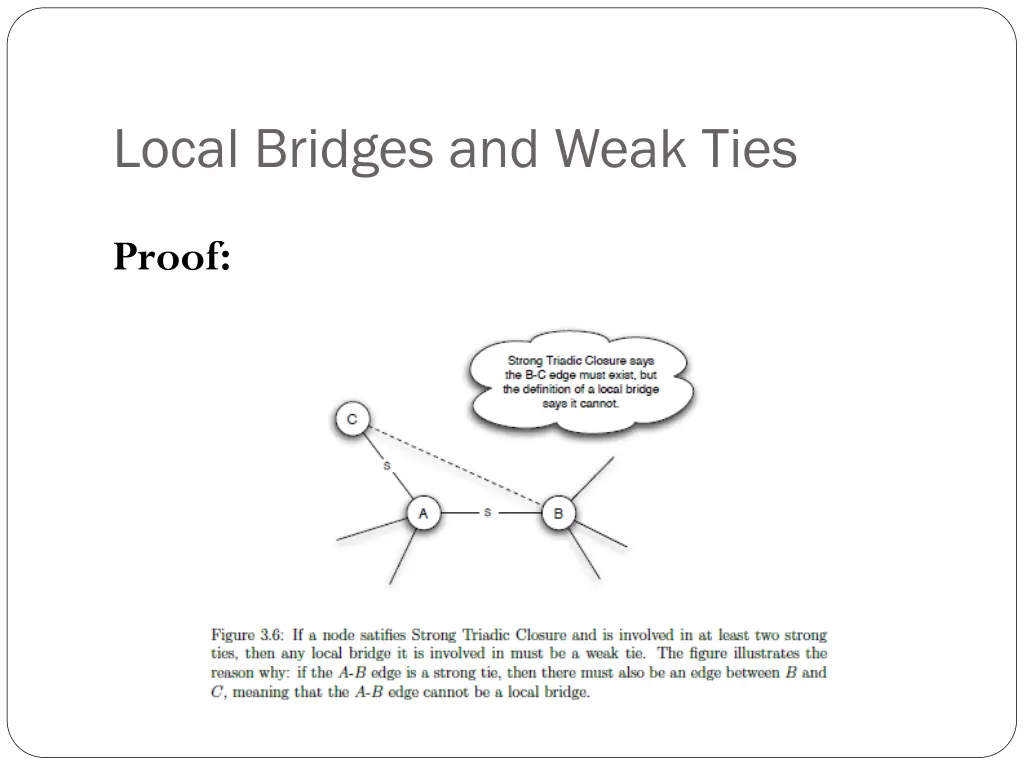 local bridges and weak ties 1