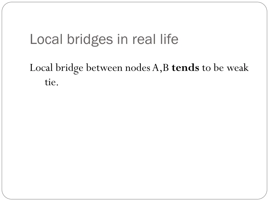 local bridges in real life