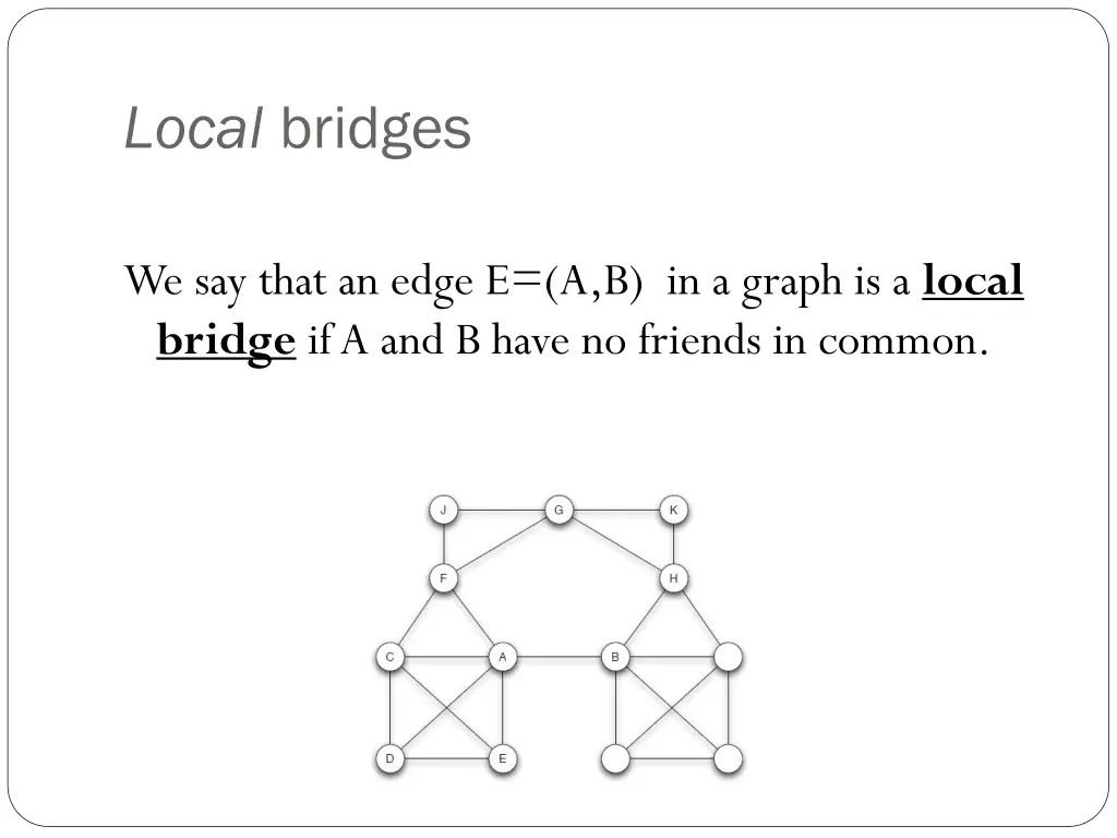 local bridges