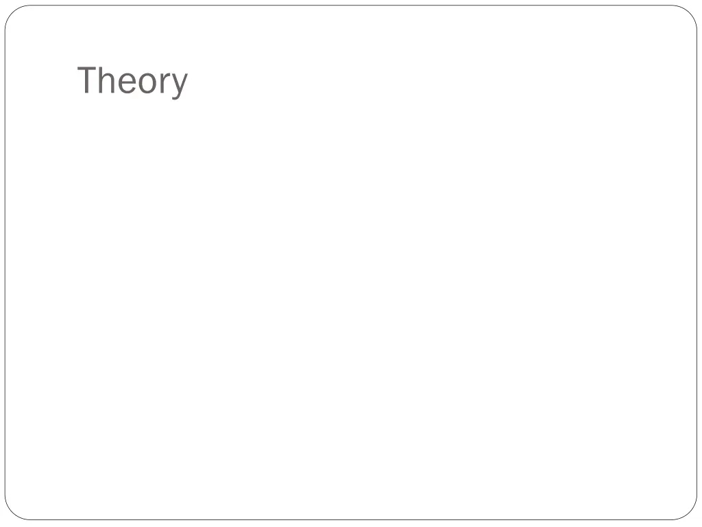 theory