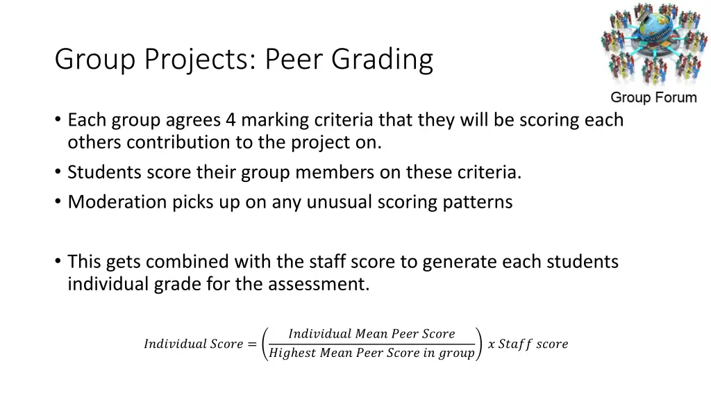 group projects peer grading