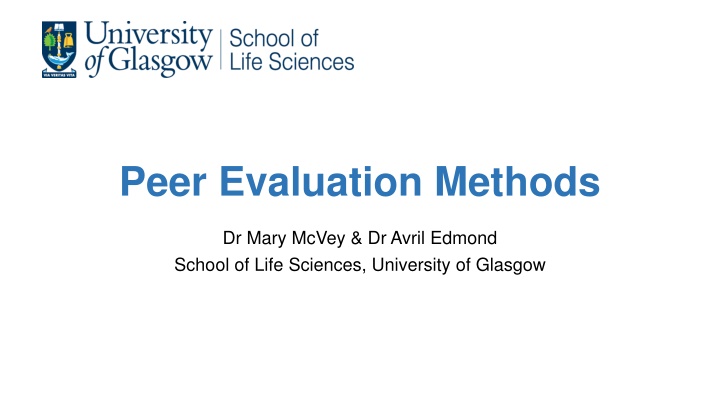 peer evaluation methods