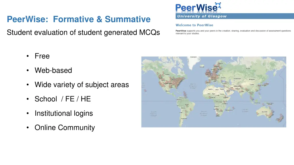 peerwise formative summative