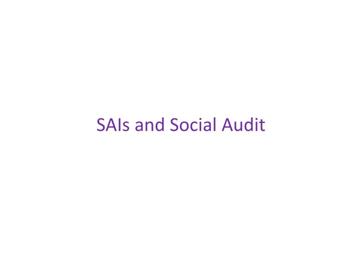 sais and social audit