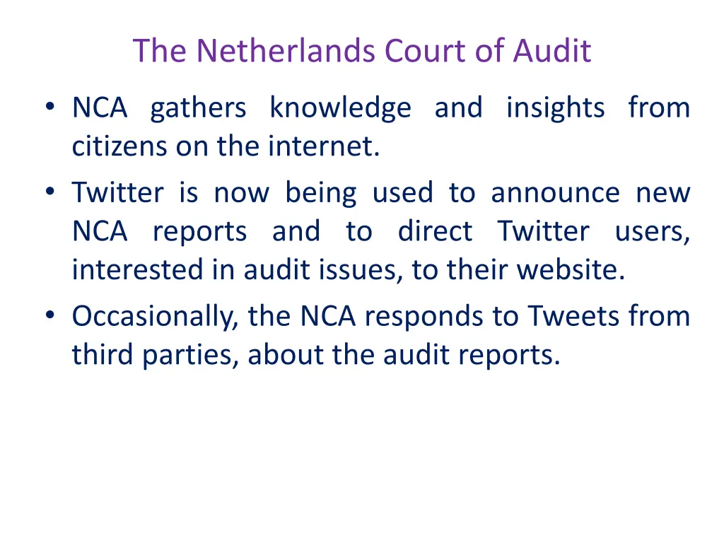 the netherlands court of audit