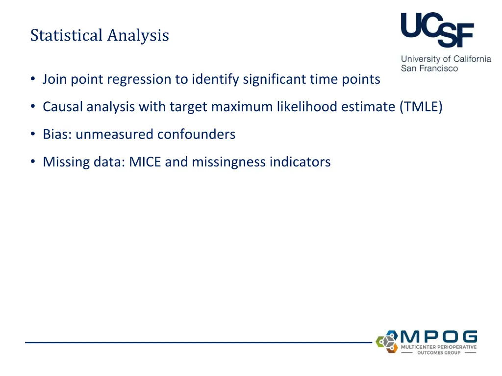 statistical analysis