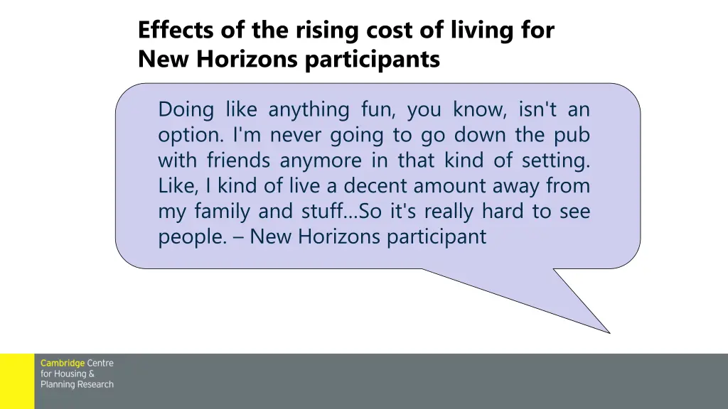 effects of the rising cost of living 1