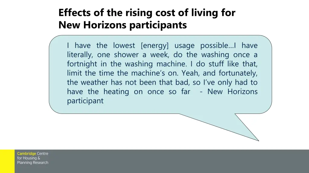 effects of the rising cost of living