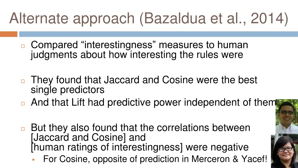 alternate approach bazaldua et al 2014