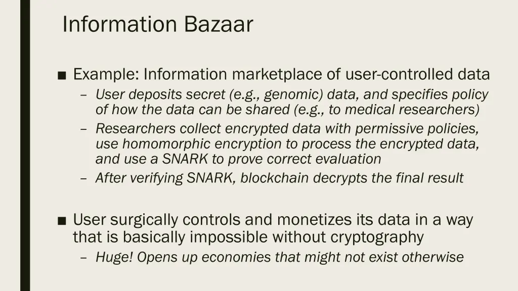 information bazaar