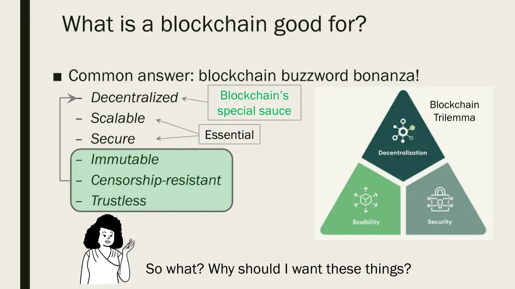 what is a blockchain good for