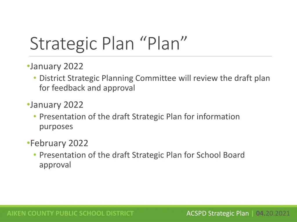 strategic plan plan 1