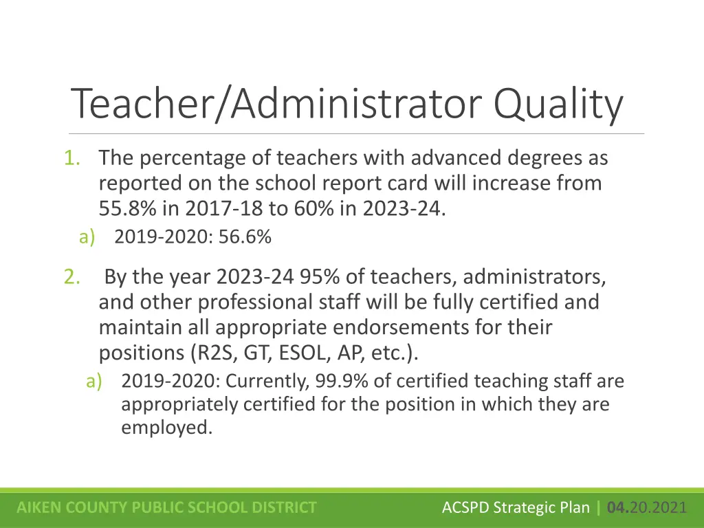 teacher administrator quality