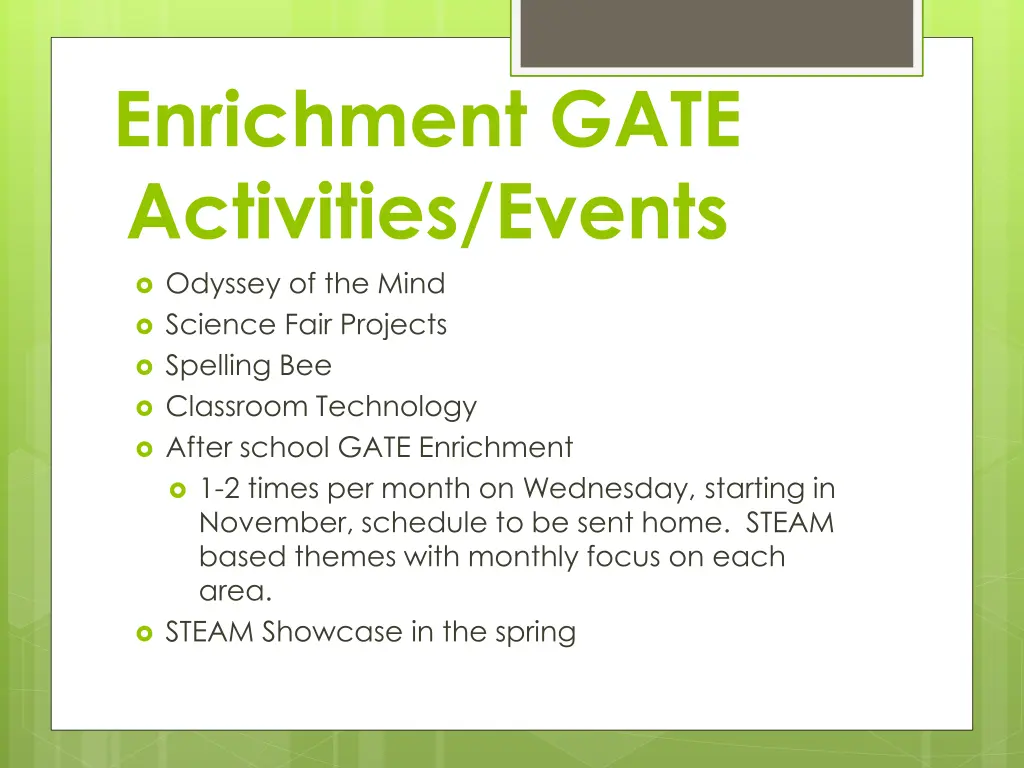 enrichment gate activities events odyssey