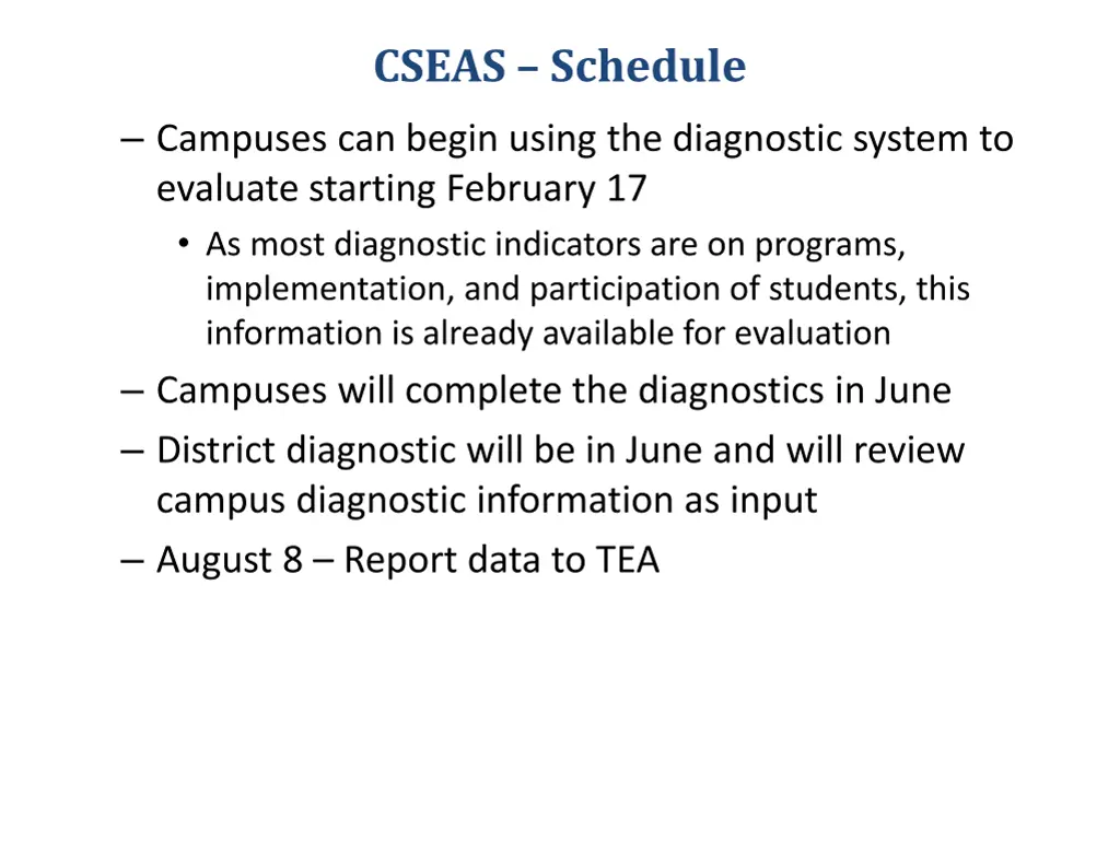 cseas schedule 1