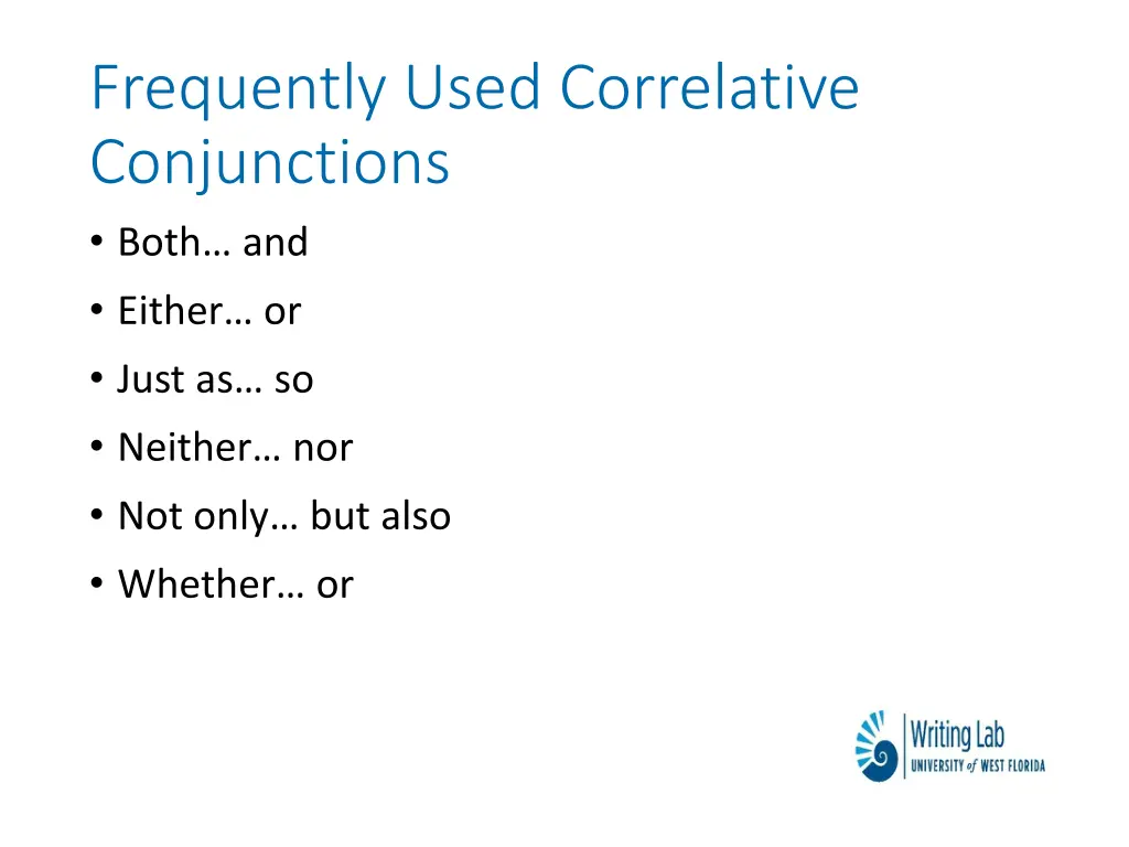 frequently used correlative conjunctions both