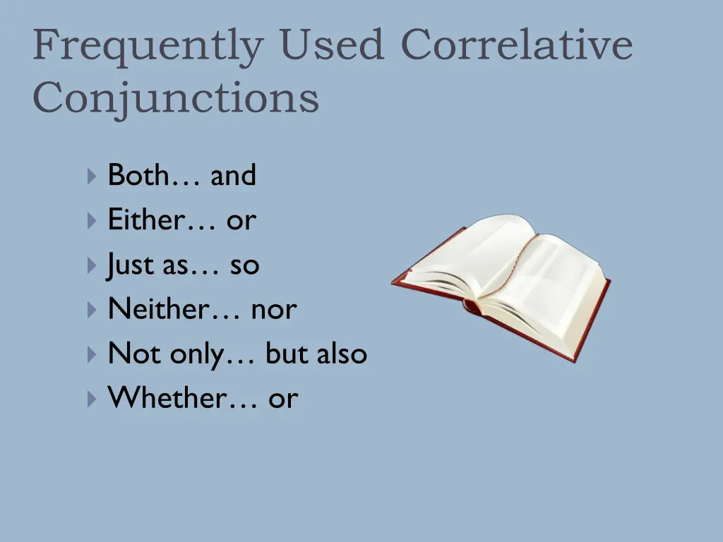 frequently used correlative conjunctions