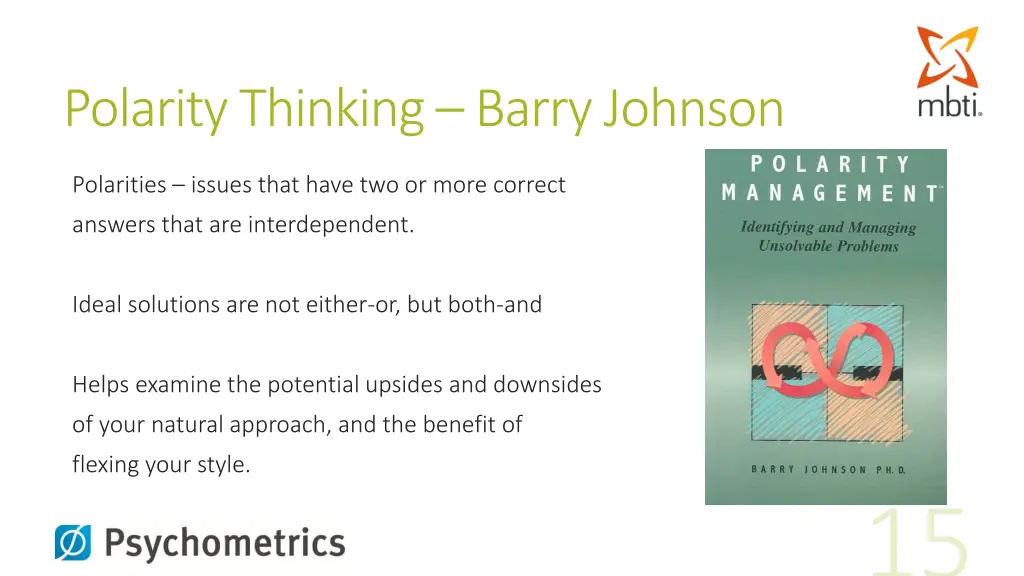 polarity thinking barry johnson