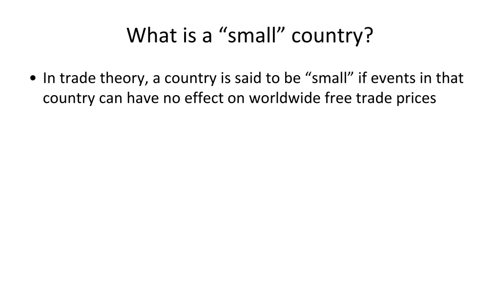 what is a small country