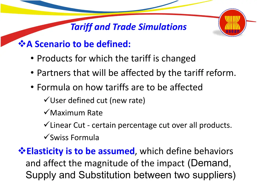 tariff and trade simulations