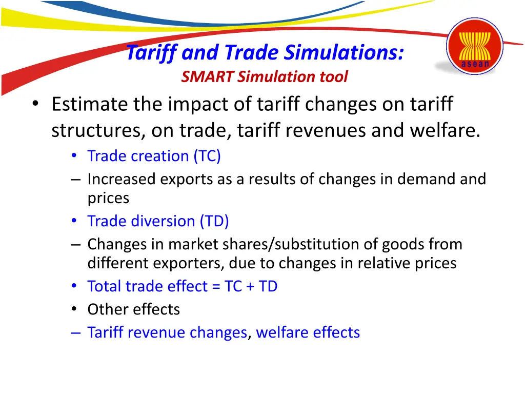 tariff and trade simulations smart simulation