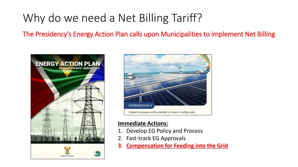 why do we need a net billing tariff