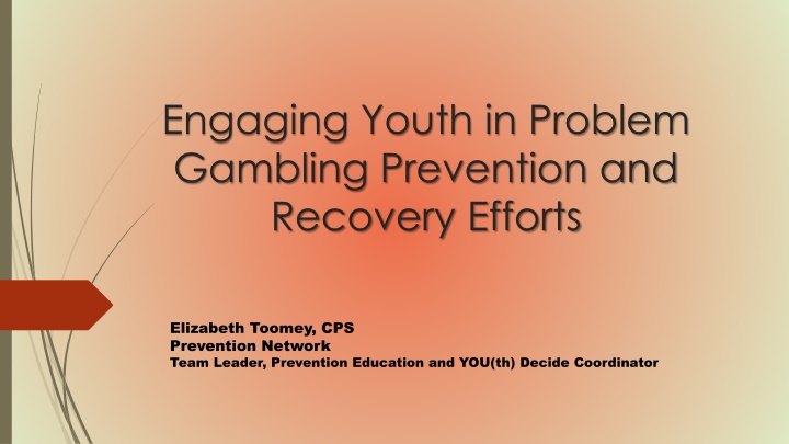 engaging youth in problem gambling prevention