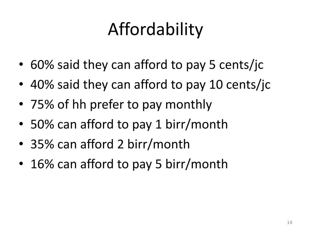 affordability